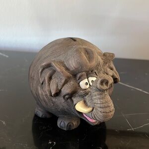 Mini elephant piggy bank - good condition!